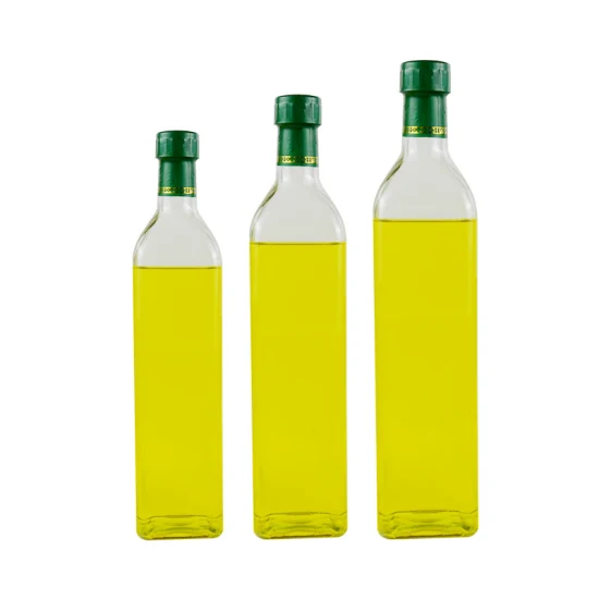 50 ml 100 ml 250 ml 500 ml 750 ml 1000 ml leere benutzerdefinierte bernsteingrüne transparente Olivenöl-Glasflaschen im Großhandel für Öl